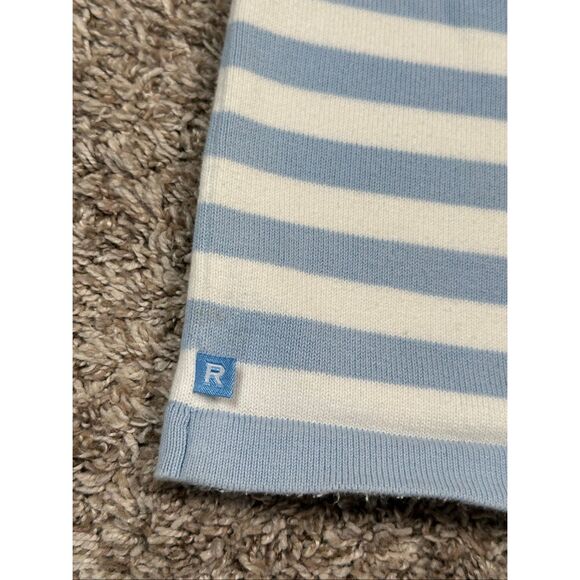 vintage y2k ralph lauren knit blue/white stripe cami top cottagecore coastal XS - Picture 7 of 9